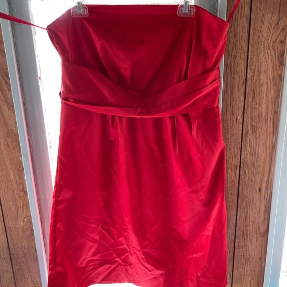 NY&Co Strapless Red Dress